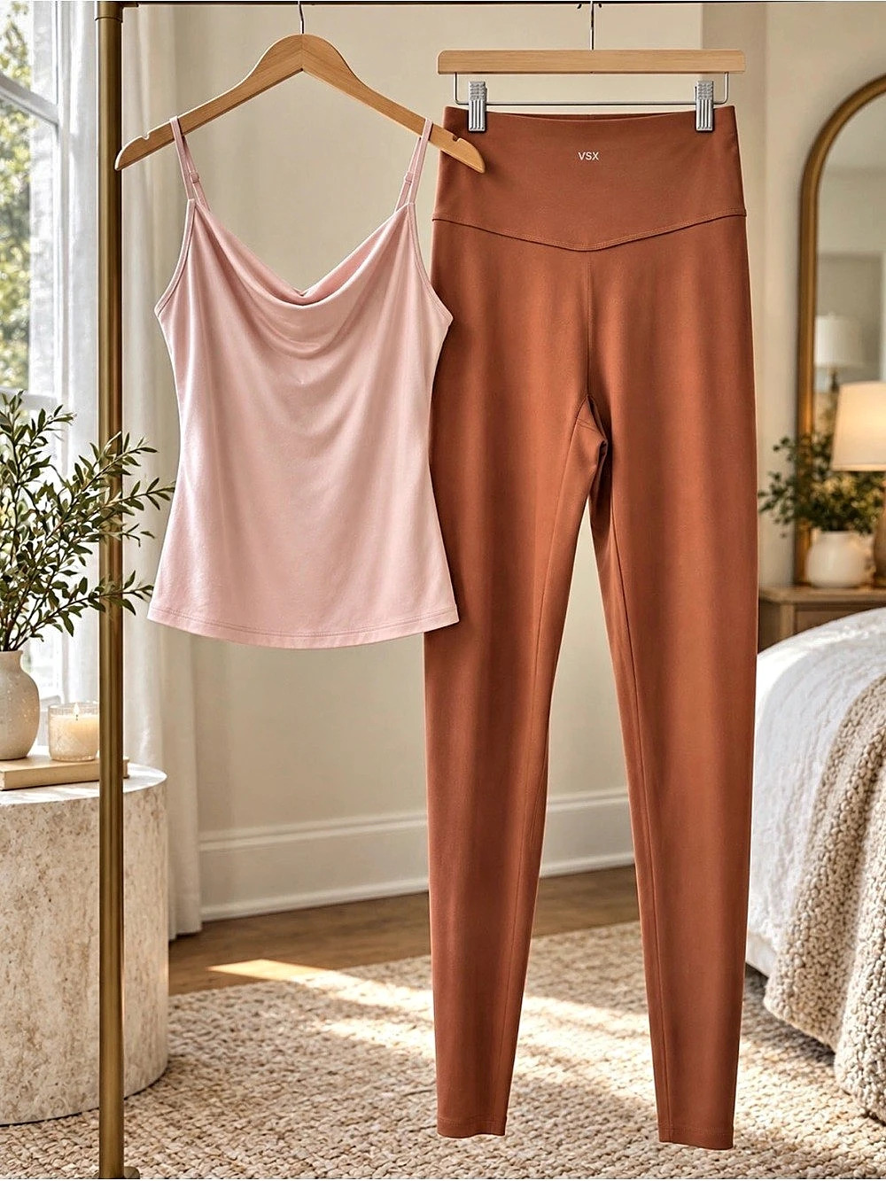 Victoria’s Secret PINK Camisole & VSX Leggings Set – Size L
